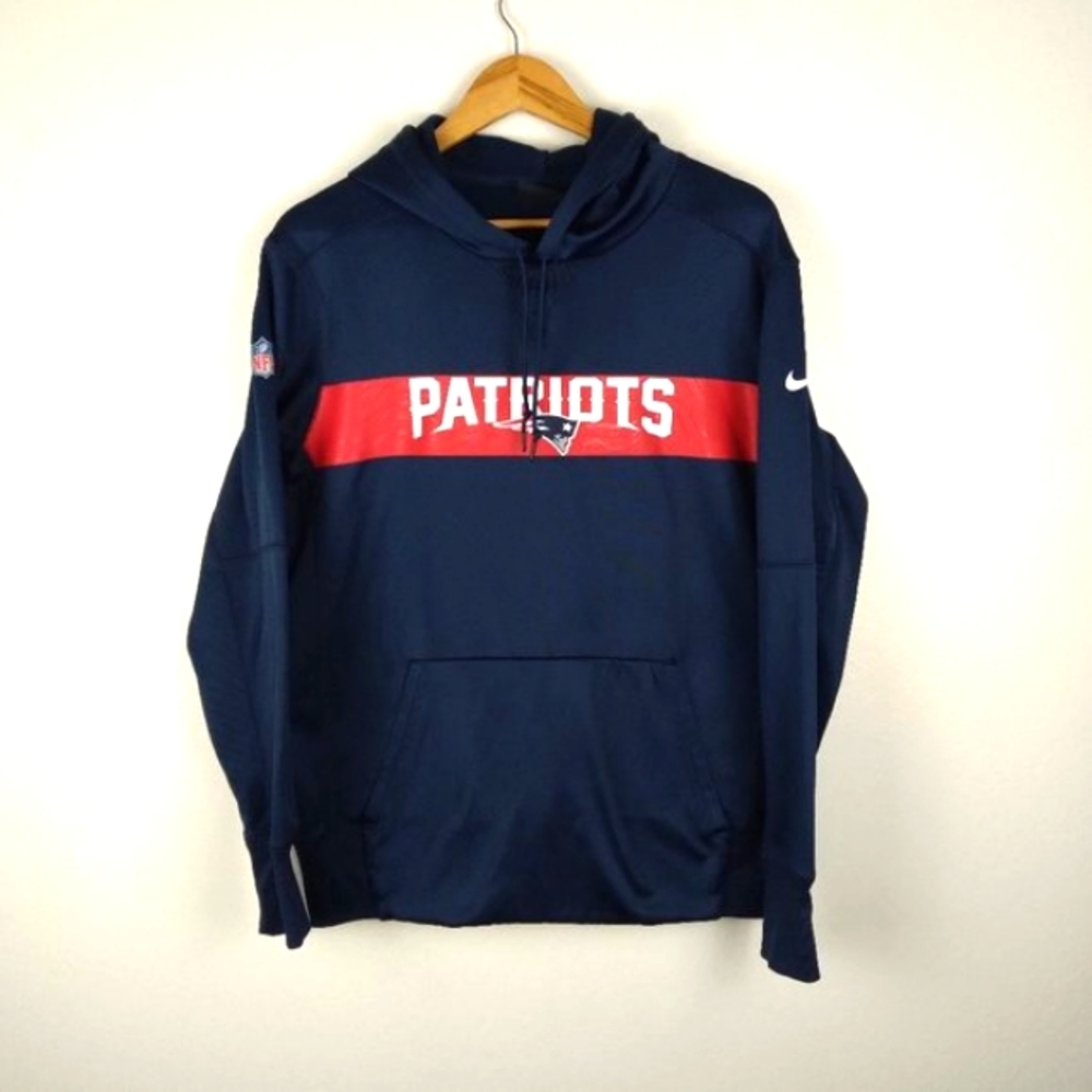 💥 EUC NFL Patriots Navy Blue Pull Over Hoodie